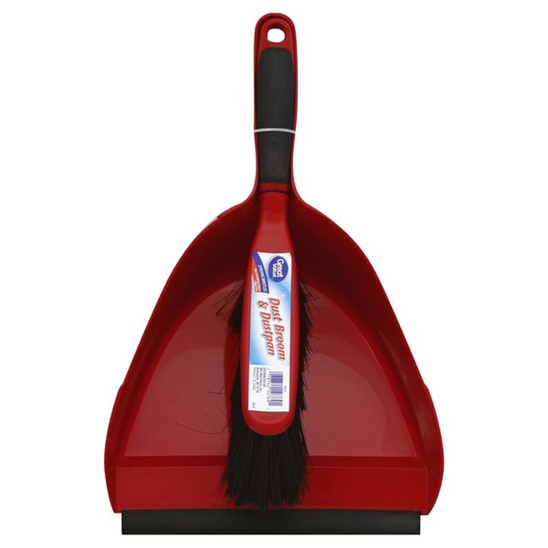 Great Value Dust Broom & Dustpan, Strong Bristles (1 each) Delivery or