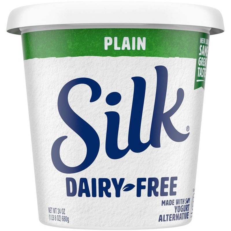 Silk Dairy Free Plain Yogurt Alternative (24 oz) Instacart