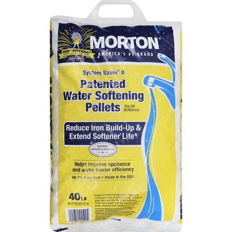 Morton Water Softening Pellets, Patented, System Saver II ...