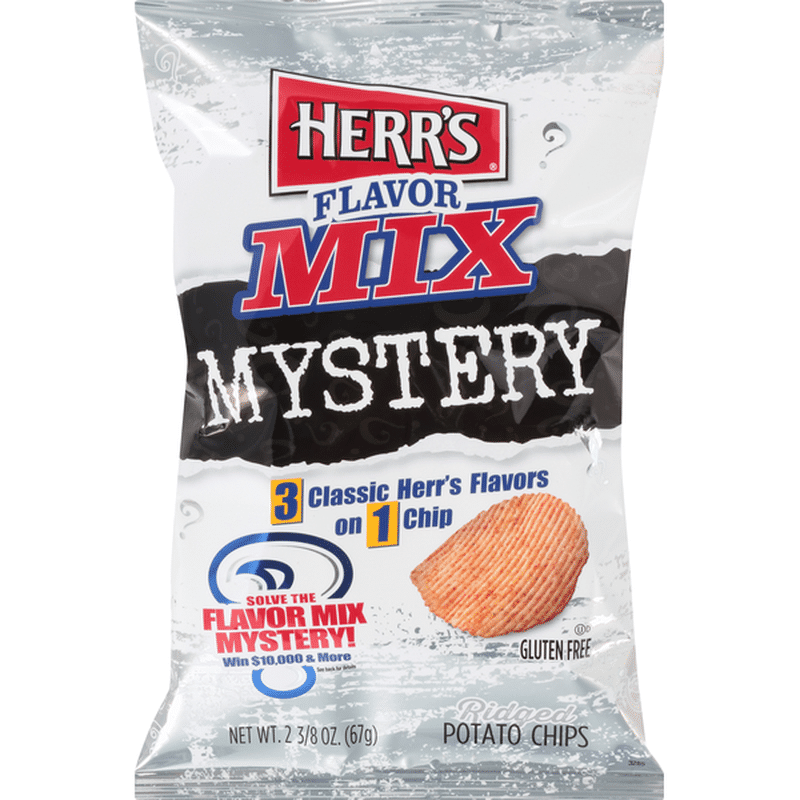 Herr's Potato Chips, Flavor Mix Mystery, Ridged (2.375 oz) Instacart