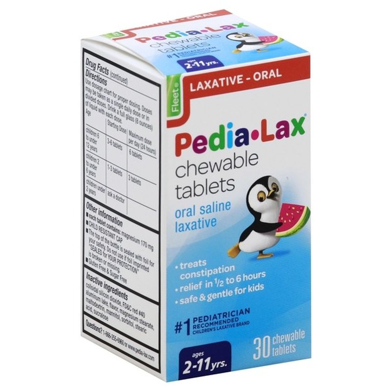 Pedialax Saline Laxative, Chewable Tablets (30 each) Instacart
