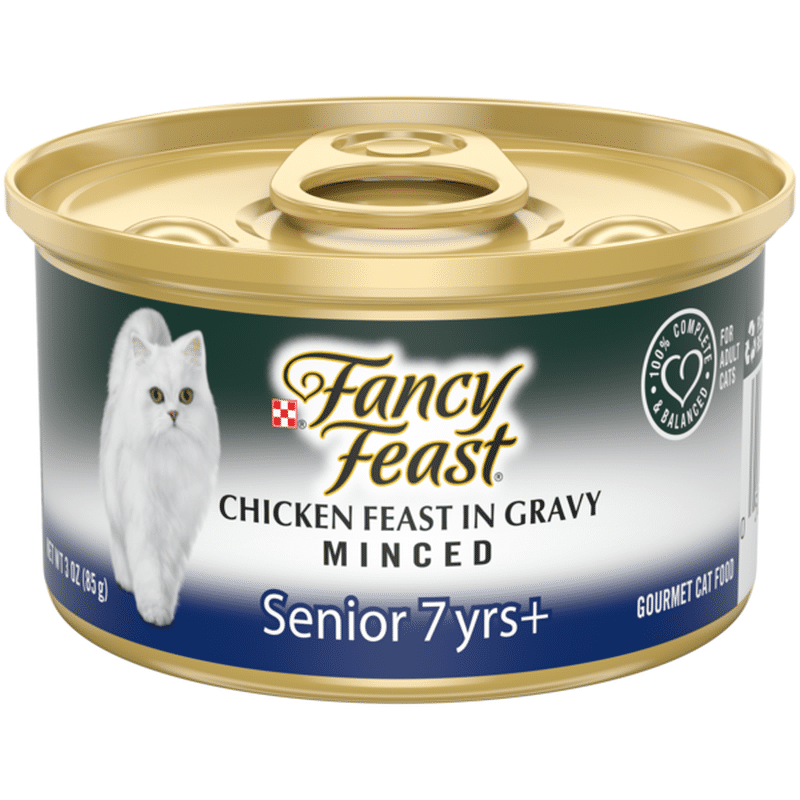 Fancy Feast High Protein Senior Gravy Wet Cat Food, Chicken Feast ...