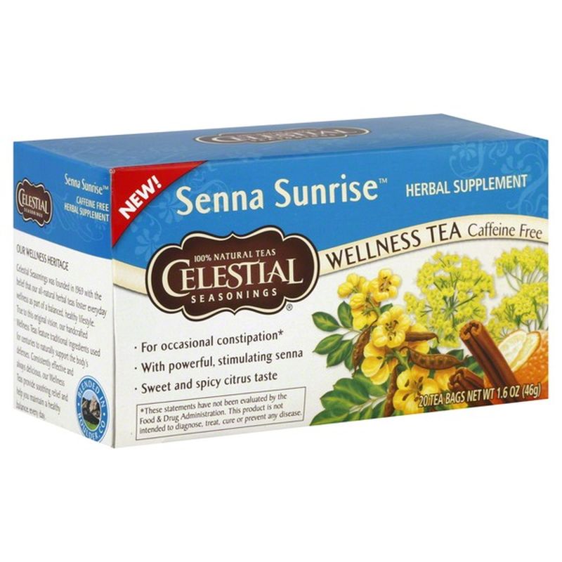 Celestial Gut Health Tea Reviews Celestial Seasonings Wellness Tea LaxaTea - 20 CT (1.6 oz) - Instacart