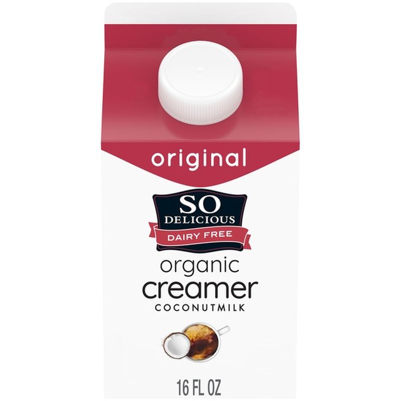 So Delicious Dairy Free Organic Original Coconutmilk Creamer 16 Oz Instacart 