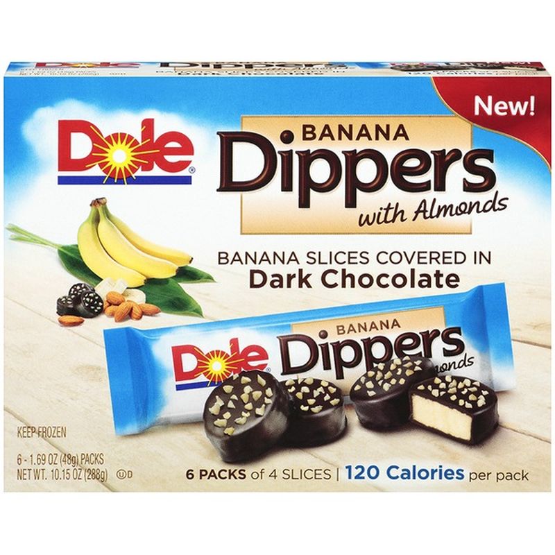 Dole Banana Dippers with Almonds Banana Slices (1.69 oz) - Instacart