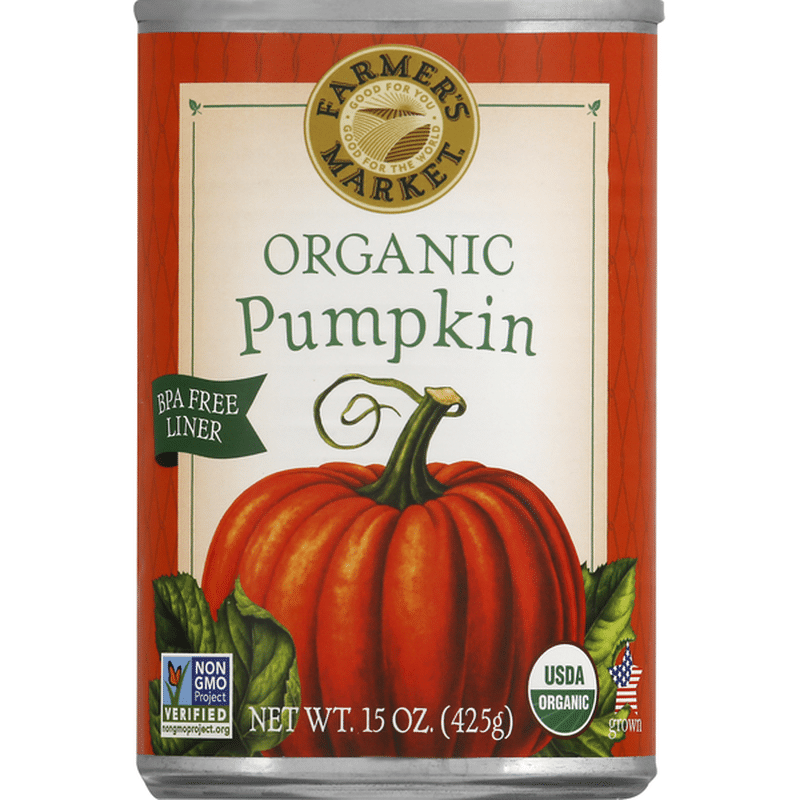 Farmers Market Foods Pumpkin, Organic (15 Oz) - Instacart