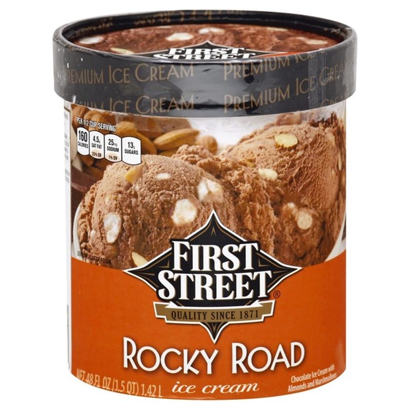 Chocolate Ice Cream With Almonds