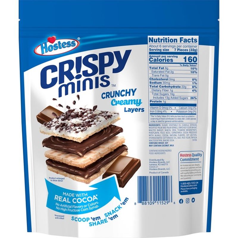 hostess crispy minis cookies & creme