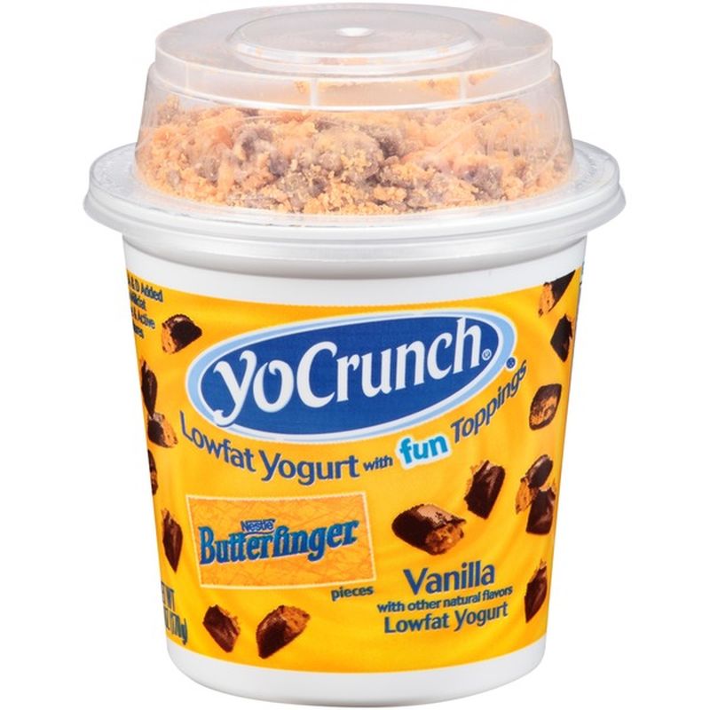 YoCrunch Vanilla with Butterfinger Pieces Lowfat Yogurt (6 oz) Instacart