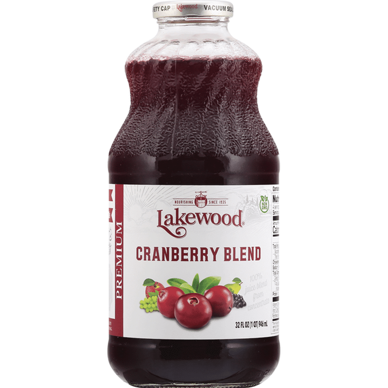 Lakewood 100 Juice, Cranberry Blend, Premium (32 oz) Instacart