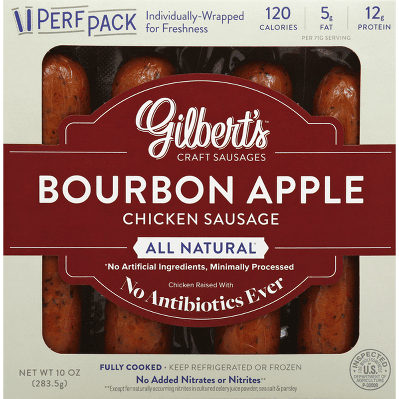 Gilbert S Sausage Chicken Bourbon Apple 10 Oz Instacart