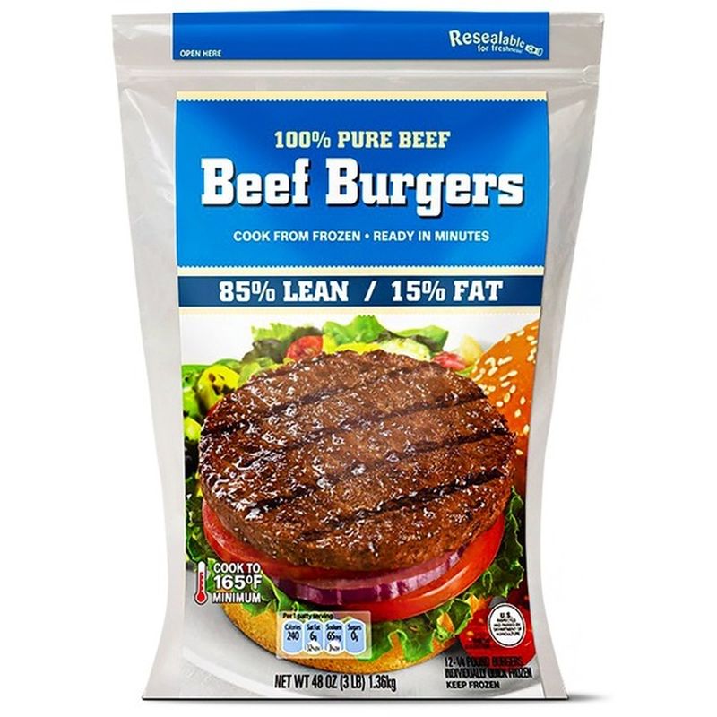 85% Lean 15% Fat Ground Beef Patties