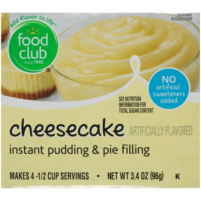 Food Club Cheesecake Instant Pudding & Pie Filling (3.4 oz) Instacart