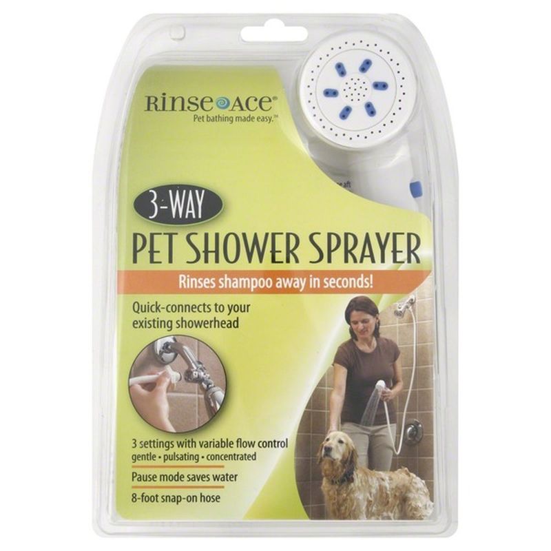 Rinse Ace Pet Shower Sprayer, 3Way (1 ct) Instacart