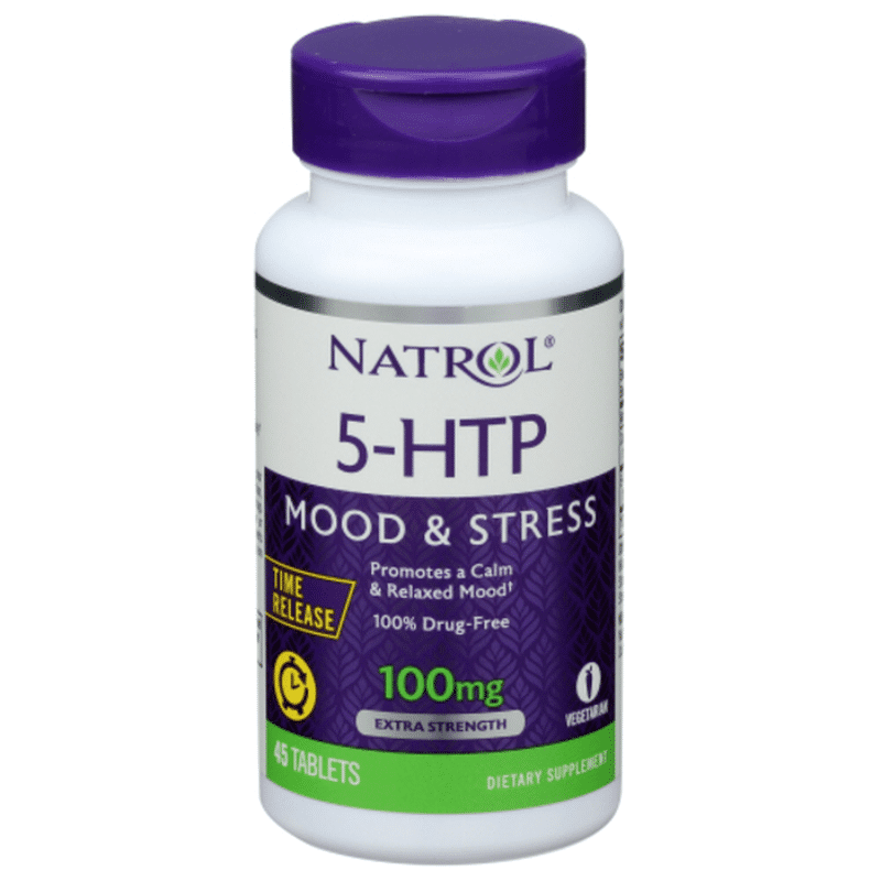 Natrol 5HTP, Mood & Stress, Extra Strength, 100 mg, Tablets (45 each