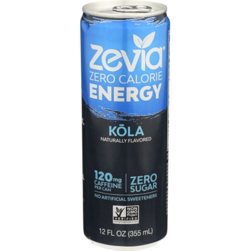 Zevia Energy Drink, Zero Calorie, Kola (12 oz) Instacart
