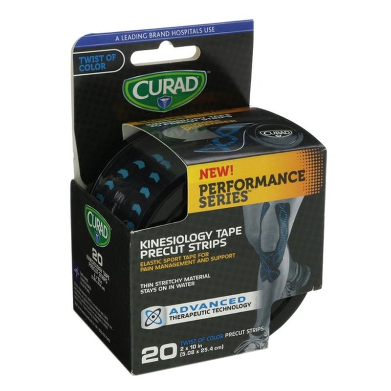 Cuard Twist Of Color Performance Series Kinesiology Tape Precut Strips