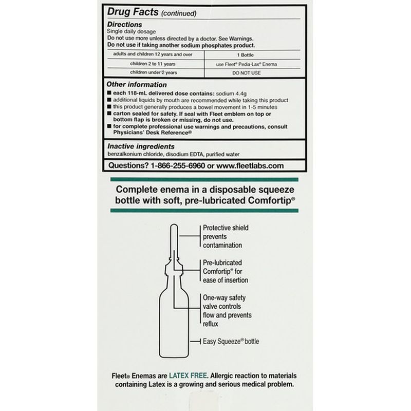 Fleet Enema, Saline, Twin Pack (4.5 fl oz) from Safeway Instacart