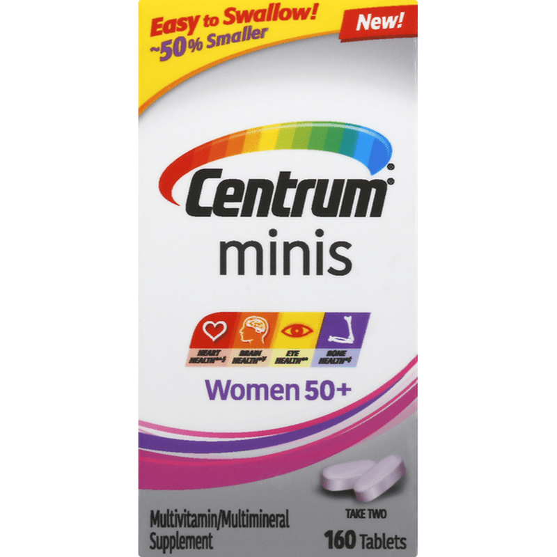 Centrum Minis Women 50+ Multivitamin Tablets, Minis Women 50 ...