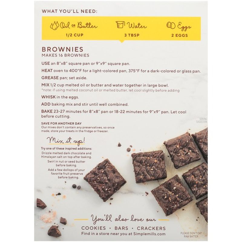 Simple Mills Brownie Almond Flour Baking Mix (12.9 oz) - Instacart