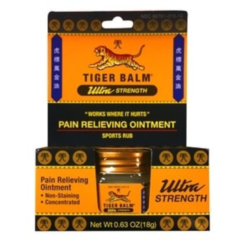 Tiger Balm Pain Relieving Ointment, Ultra Strength, Sports Rub (0.63 oz