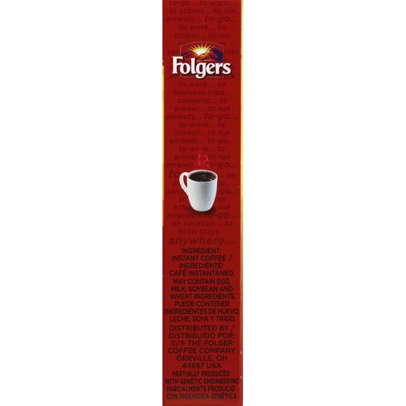 Folgers Instant Coffee Crystals Classic Roast Single Serve Packets (7