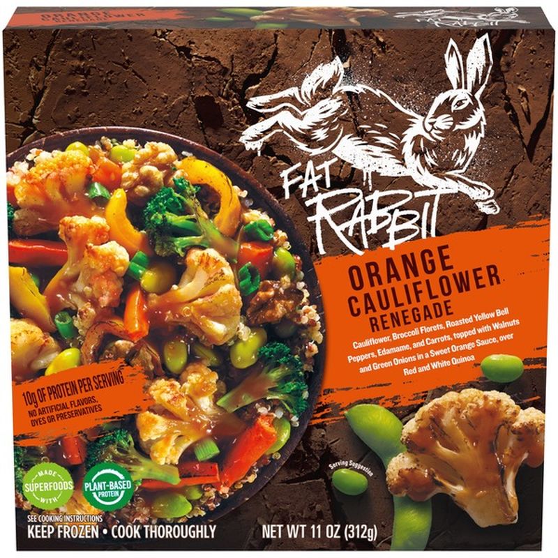 Fat Rabbit Orange Cauliflower Renegade Frozen Meal 11 Oz Instacart