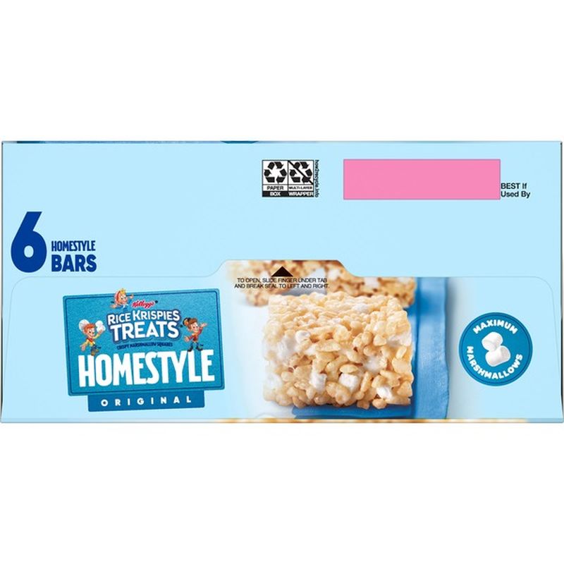 Kellogg S Rice Krispies Treats Homestyle Crispy Marshmallow Squares Original Lunch Box Snack 6 98 Oz Instacart