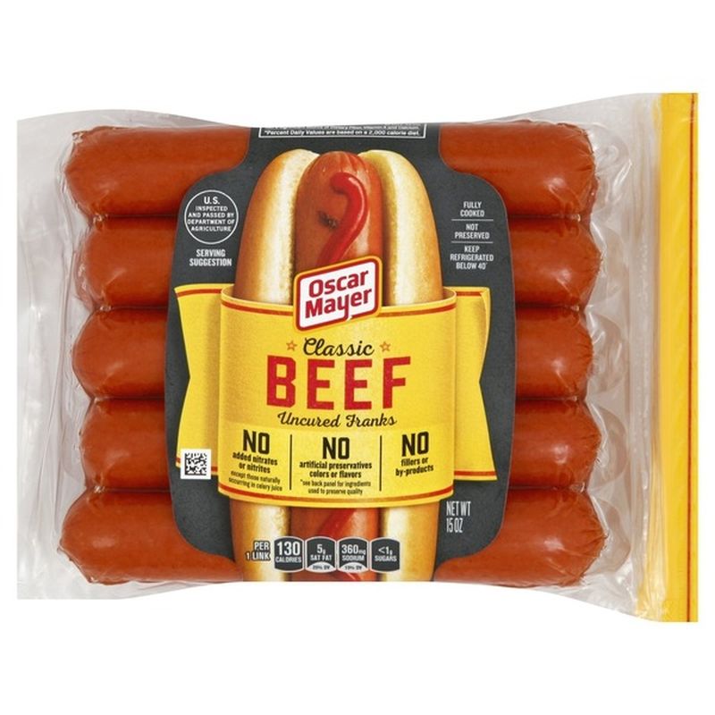 Oscar Mayer. Premium Beef Franks (10 ct) from FoodMaxx - Instacart