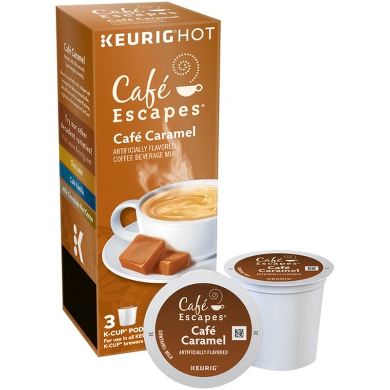 Cafe Escapes Café Caramel KCup Pods Coffee (0.49 oz) from Walmart