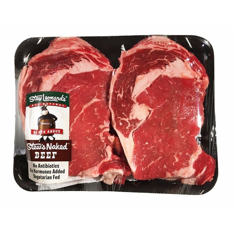 Stew Leonards Naked Beef Boneless Ribeye Steaks Lb Instacart 