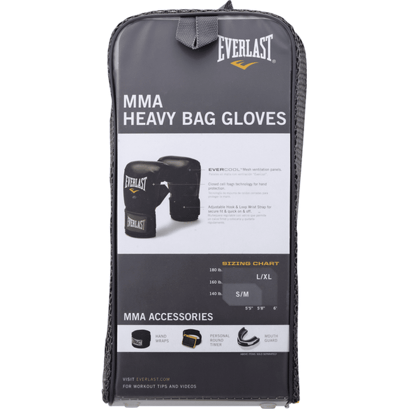 Everlast MMA Heavy Bag Gloves L/XL Black (1 each) Instacart