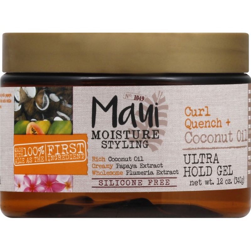 Maui Moisture Styling Gel, Curl Quench + Coconut Oil, Ultra Hold (12 oz