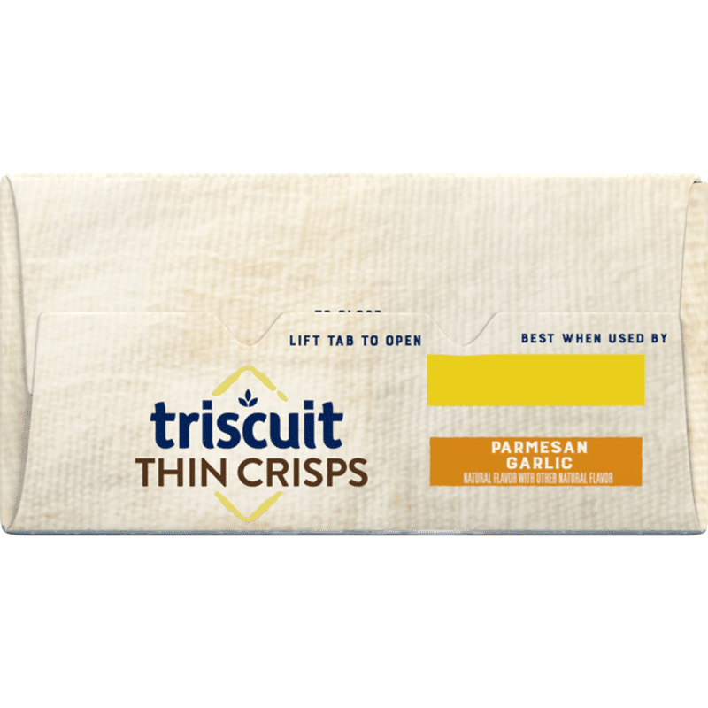 Triscuit Nabisco Thin Crisps Whole Grain Wheat Crackers Parmesan Garlic