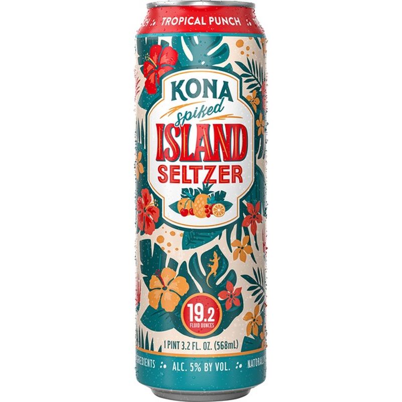 Kona Spiked Island Seltzer Tropical Punch (19.2 oz) Instacart