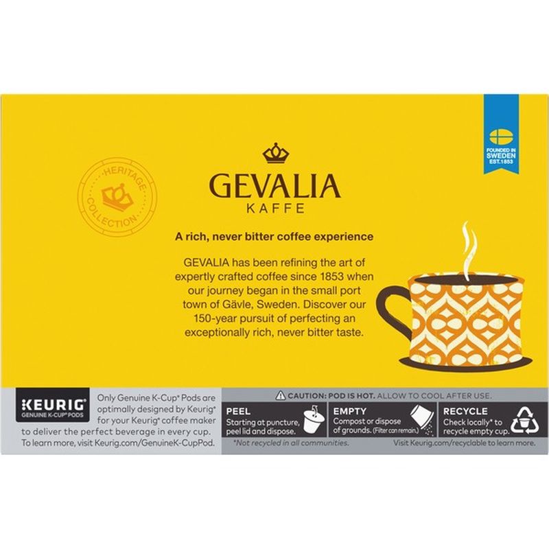 Gevalia Signature Blend Mild Light Roast K‐Cup Coffee Pods ...