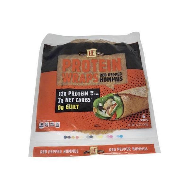 L Oven Fresh Red Pepper Hummus Protein Wraps 12 Oz Instacart