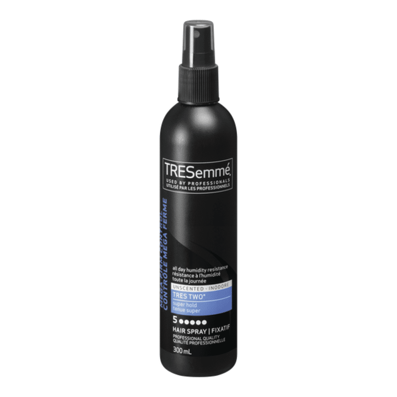 TRESemmé Tres Two Unscented Super Hold Hair Spray (300 ml) - Instacart