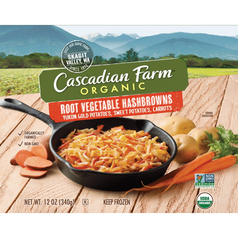 Cascadian Farm Organic Root Vegetable Hash Browns Frozen Non