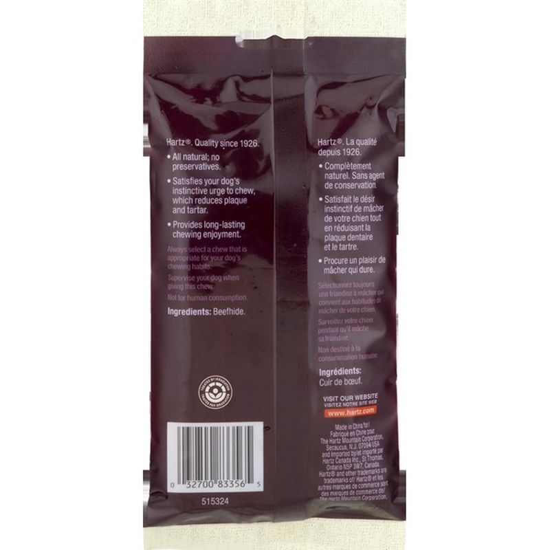 hartz natural rawhide chews