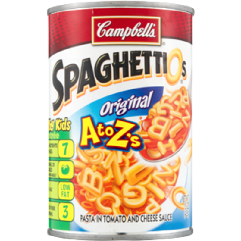 Campbell S Spaghettios Campbell S Spaghettios Original A To Z S 15 Oz Instacart