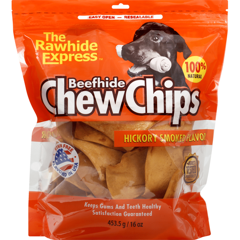 Chew Chips Dog Food, Beefhide, Hickory Smoked Flavor (453.5 g) Instacart