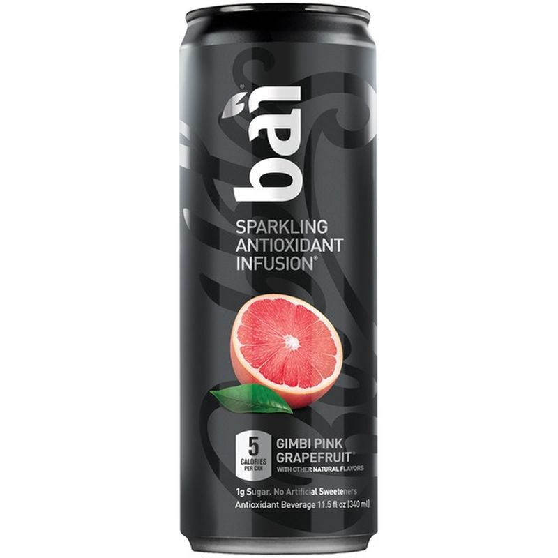 Bai Sparkling Water, Antioxidant Infusion, Gimbi Pink Grapefruit (11.5