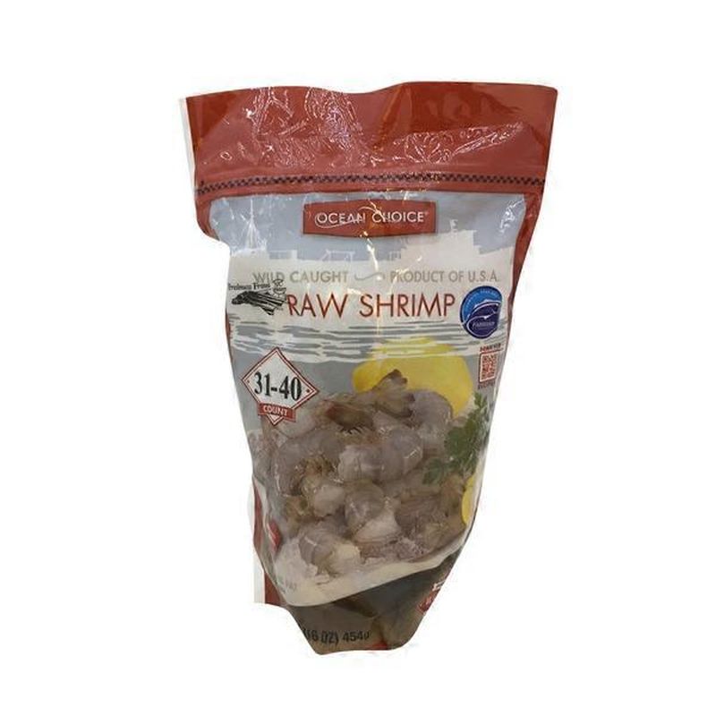 Ocean Choice Wild Caught Raw Shrimp 31 40 Count 16 Oz From Food Lion