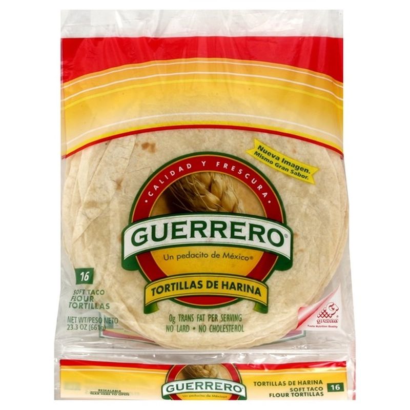 Guerrero Tortillas, Flour, Soft Taco (16 ct) Instacart