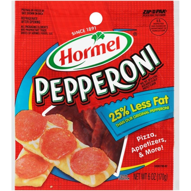 Hormel 25 Less Fat Pepperoni (6 oz) Instacart