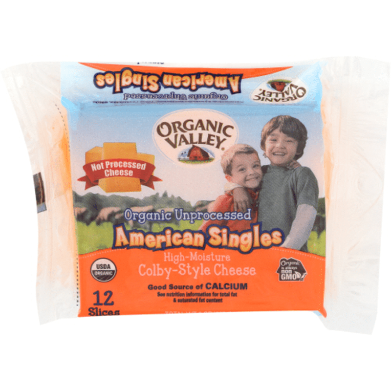 Organic Valley Unprocessed Organic American Cheese Singles (12 ct