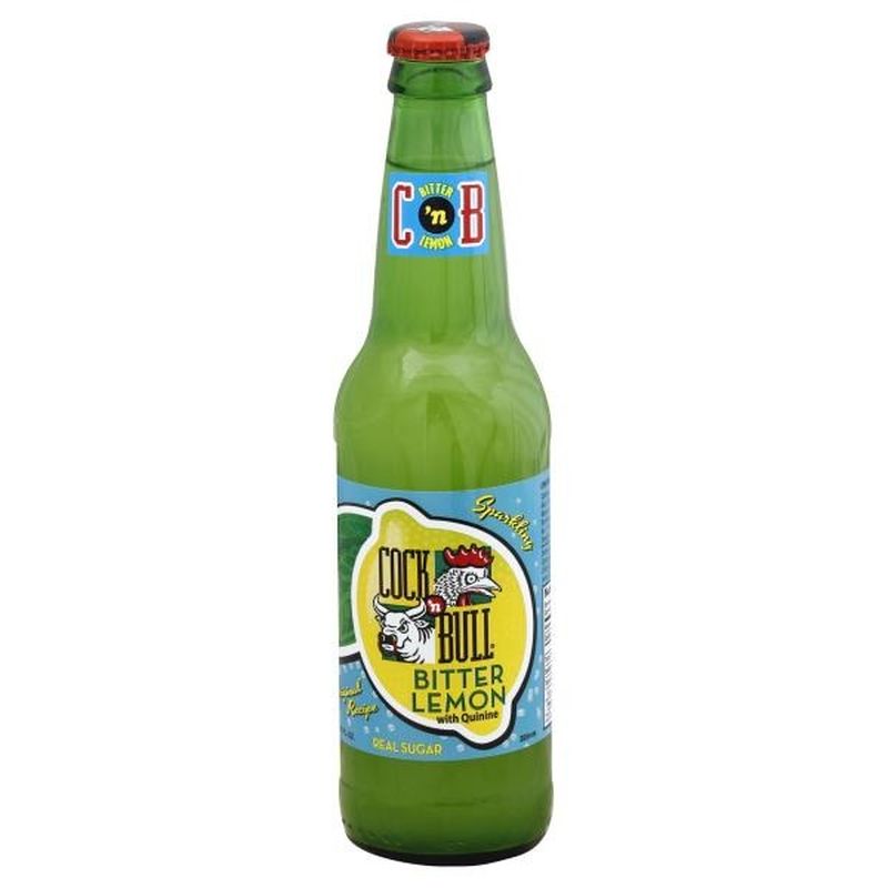 Cock N Bull Soda, Sparkling, Bitter Lemon, Original (12 fl oz) from