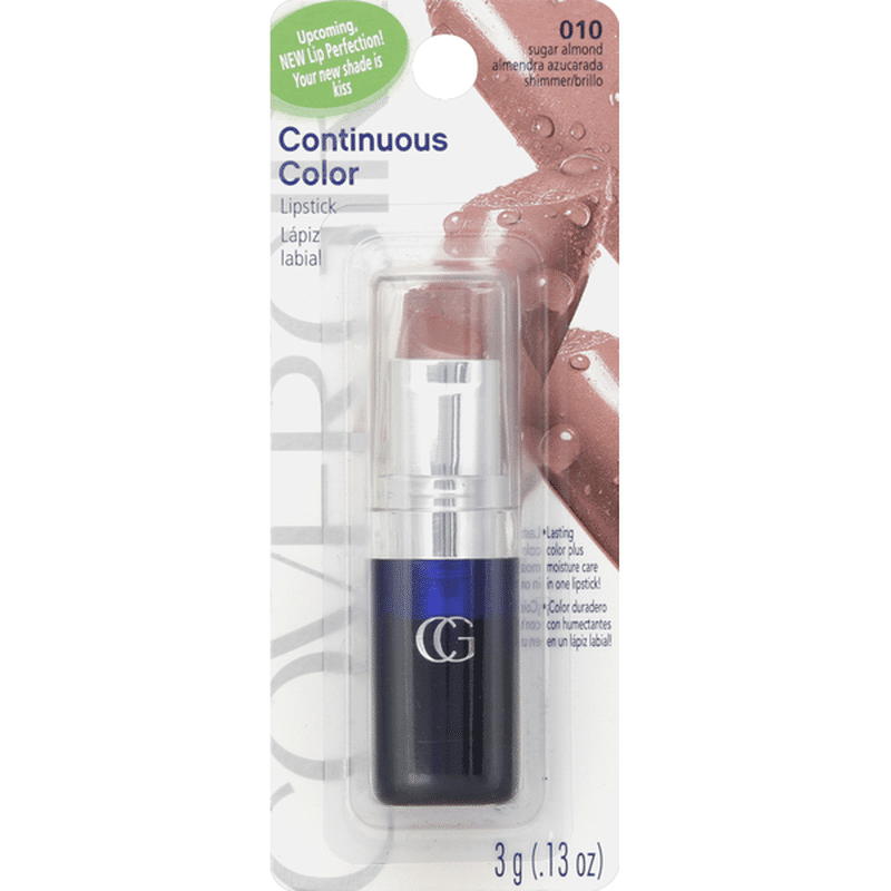 CoverGirl Continuous Color Lipstick 010 Sugar Almond (0.13 oz) Instacart