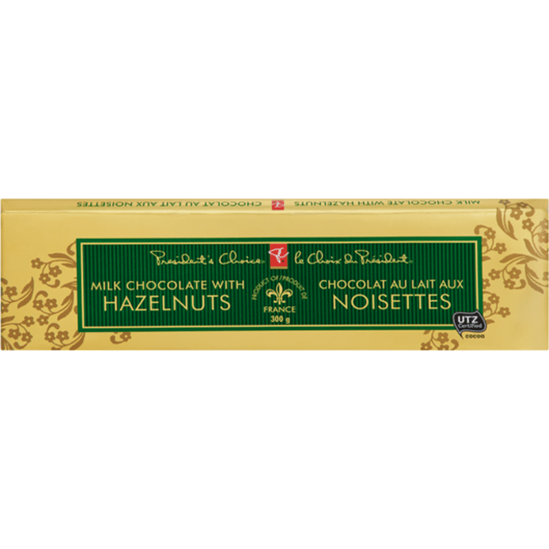President's Choice Milk Chocolate With Hazelnuts (300 g) Instacart